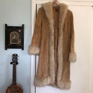 Arden B Leather & Faux Fur Jacket